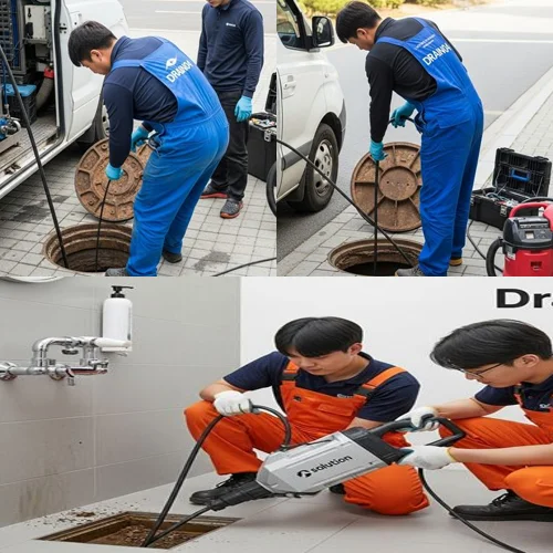 터미널 근처 식당 기름때 제거, 관교동 하수구 뚫음 하수도