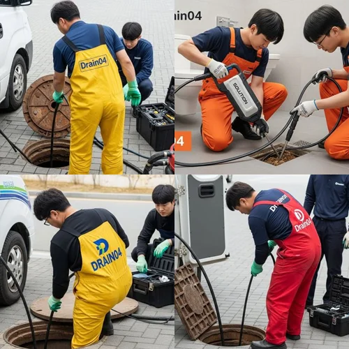 인천 남동구 도림동 하수구 뚫음 하수도, 잦은 역류 배관 내시경으로 확인!