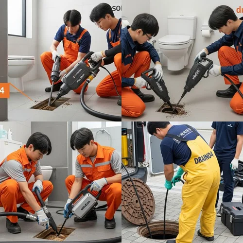 인천 남동구 도림동 하수구 뚫음 하수도, 잦은 역류 배관 내시경으로 확인!