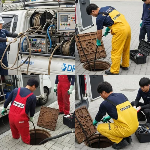 인천 남동구 도림동 하수구 뚫음 하수도, 잦은 역류 배관 내시경으로 확인!