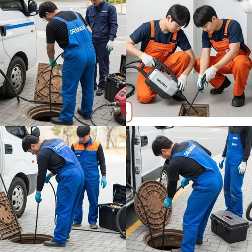 논현동 변기 막힘 수리, 호구포역 근처 식당 화장실