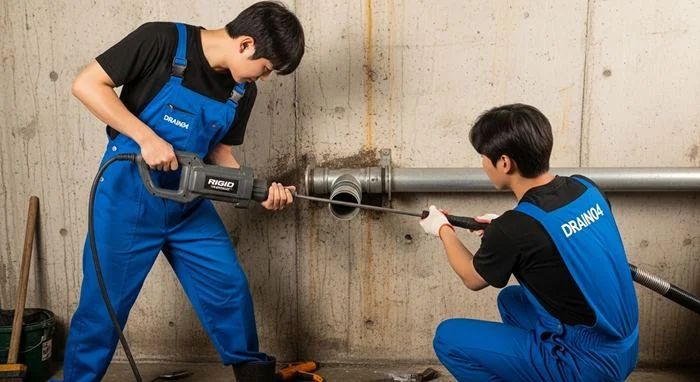 인천 십정동 하수구 뚫음 하수도, 주안역 근처 빌라 역류