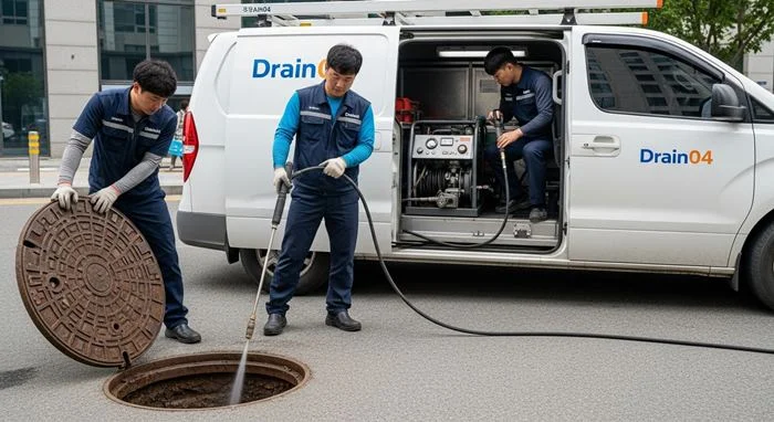 인천 십정동 하수구 뚫음 하수도, 주안역 근처 빌라 역류