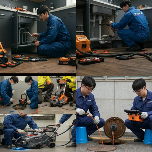 인천 동구 송림동 하수구 뚫음 하수도, 산업용품상가 긴급 출동