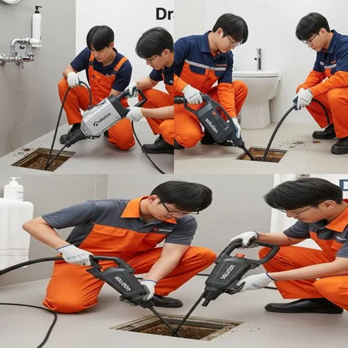 터미널 근처 식당 화장실, 관교동 변기 막힘 수리