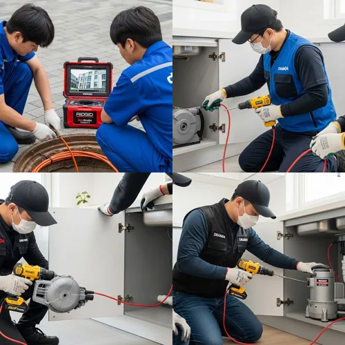 일신동 싱크대 막힘, 군부대 근처 꽉 막힌 배수구