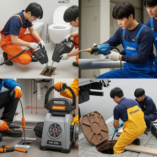 목상동 싱크대 막힘, 공장 식당 꽉 막힌 배수구 기름때