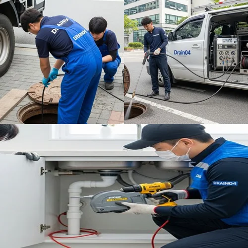 공단 식당 꽉 막힌 배수구, 서운동 싱크대 막힘 배수구