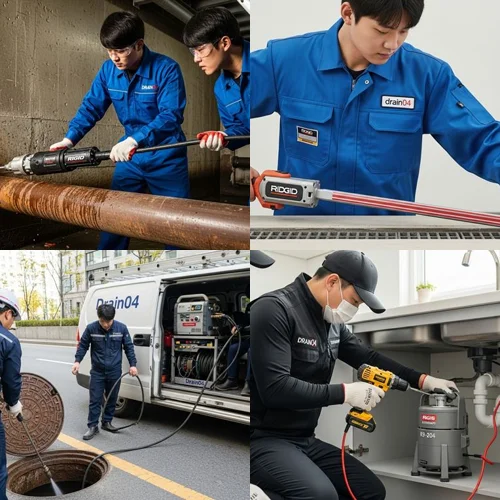 인천 갈산동 하수구 뚫음 하수도, 롯데마트 근처 상가 (또 막힘)