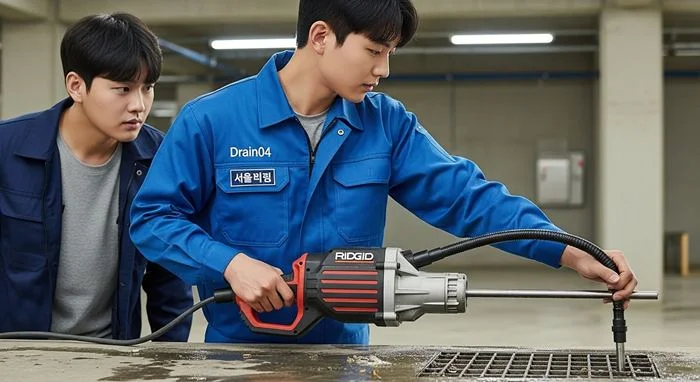 아파트 1층 역류 드디어!, 삼산동 하수구 뚫음 하수도