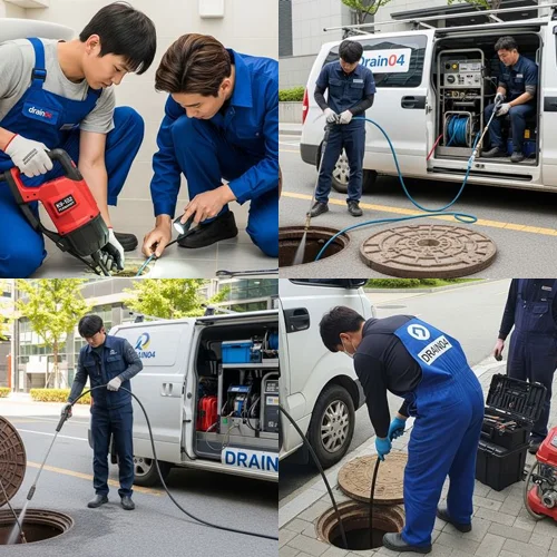 운연동 하수구 뚫음 하수도, 전원주택 마당 배관 막힘
