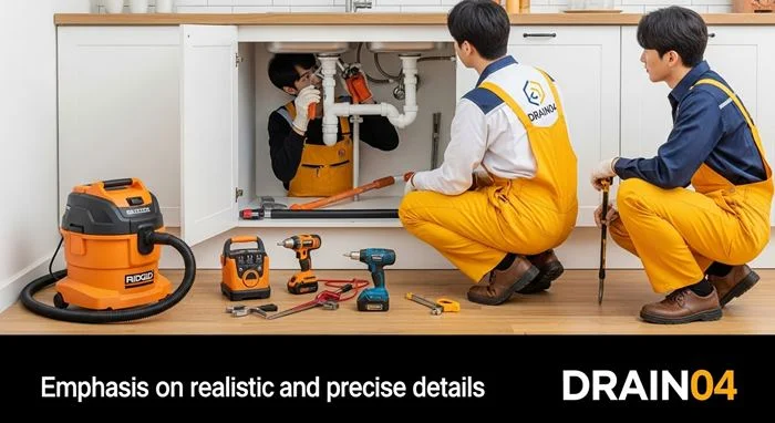 인천 화수동 하수구 뚫음 하수도, 부두 근처 식당 기름때 제거