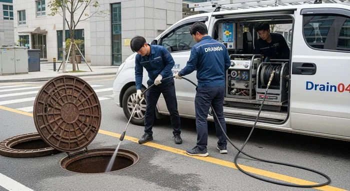 공단 식당 막힘 전문, 부평구 청천동 하수구 뚫음 하수도