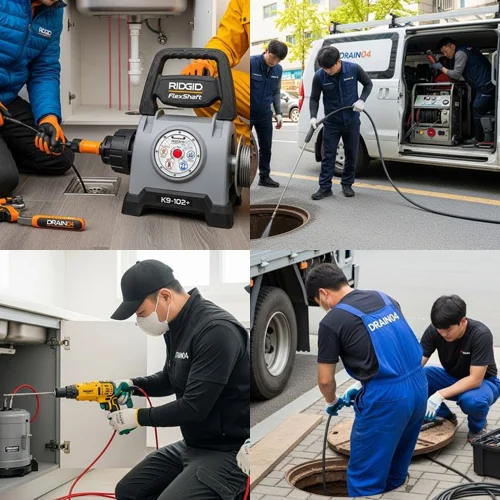 문화의거리 상가 긴급 출동, 부평동 하수구 막힘 업체
