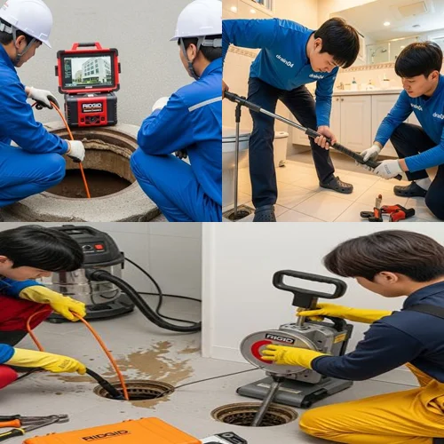 하늘채 아파트 근처, 서구 신현동 변기 막힘 수리