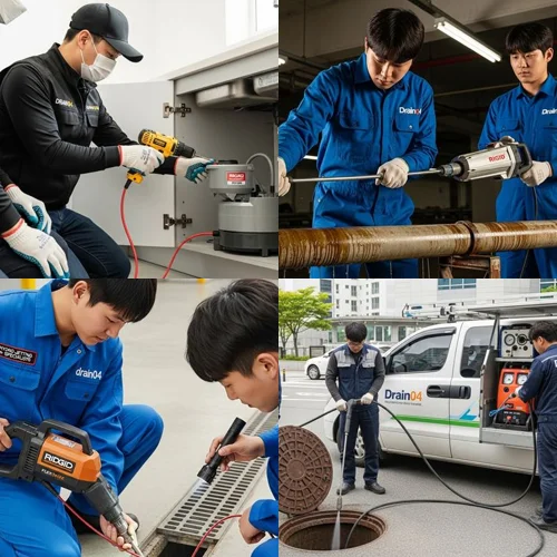 영종도 예단포 횟집, 운북동 싱크대 막힘 배수구
