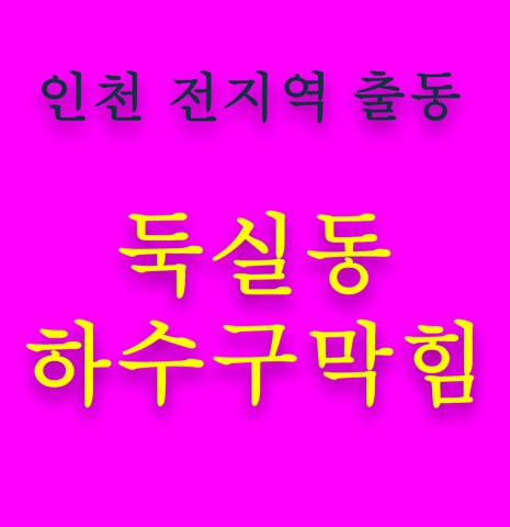 둑실동 하수구막힘 5724