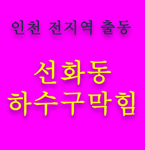 선화동 하수구막힘 5683