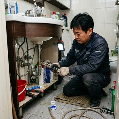 당하동 배수구 막힘