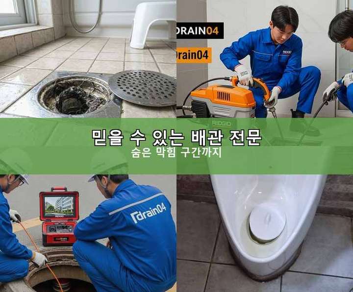 시천동 맨홀막힘 작업 현장